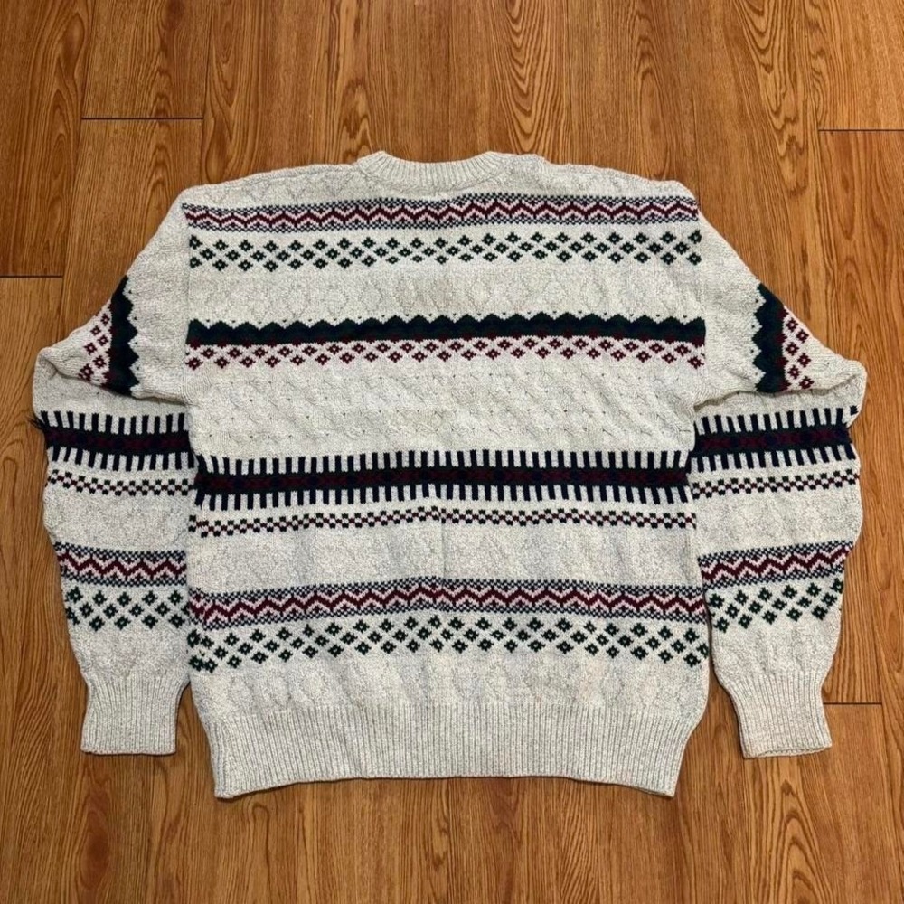 Saint John's Bay Men's Sweatshirt Vintage 90s‎ Grandpa Cozy Size XL Tall - Picture 2 of 6